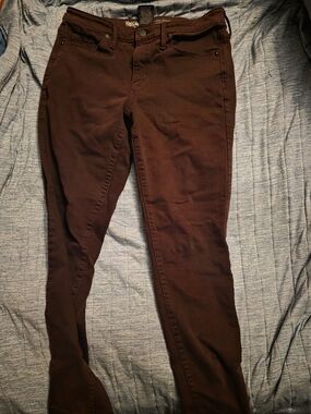 Mossimo Supply Co. High-Rise Skinny Jeans in Maroon